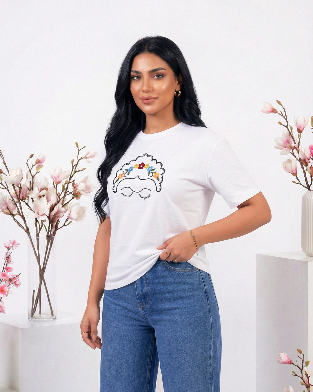 Frida t-shirt White