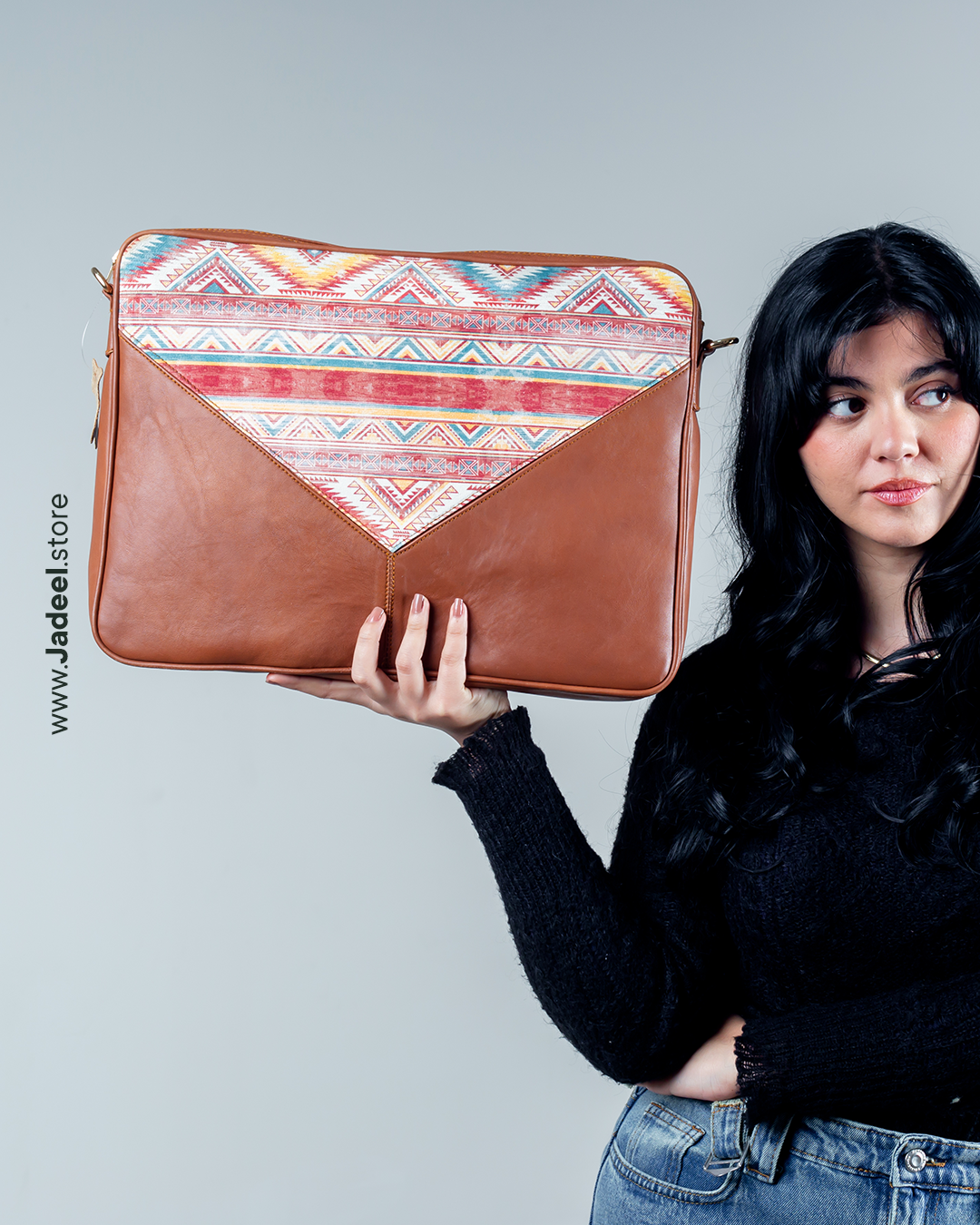 Large laptop bag Brown