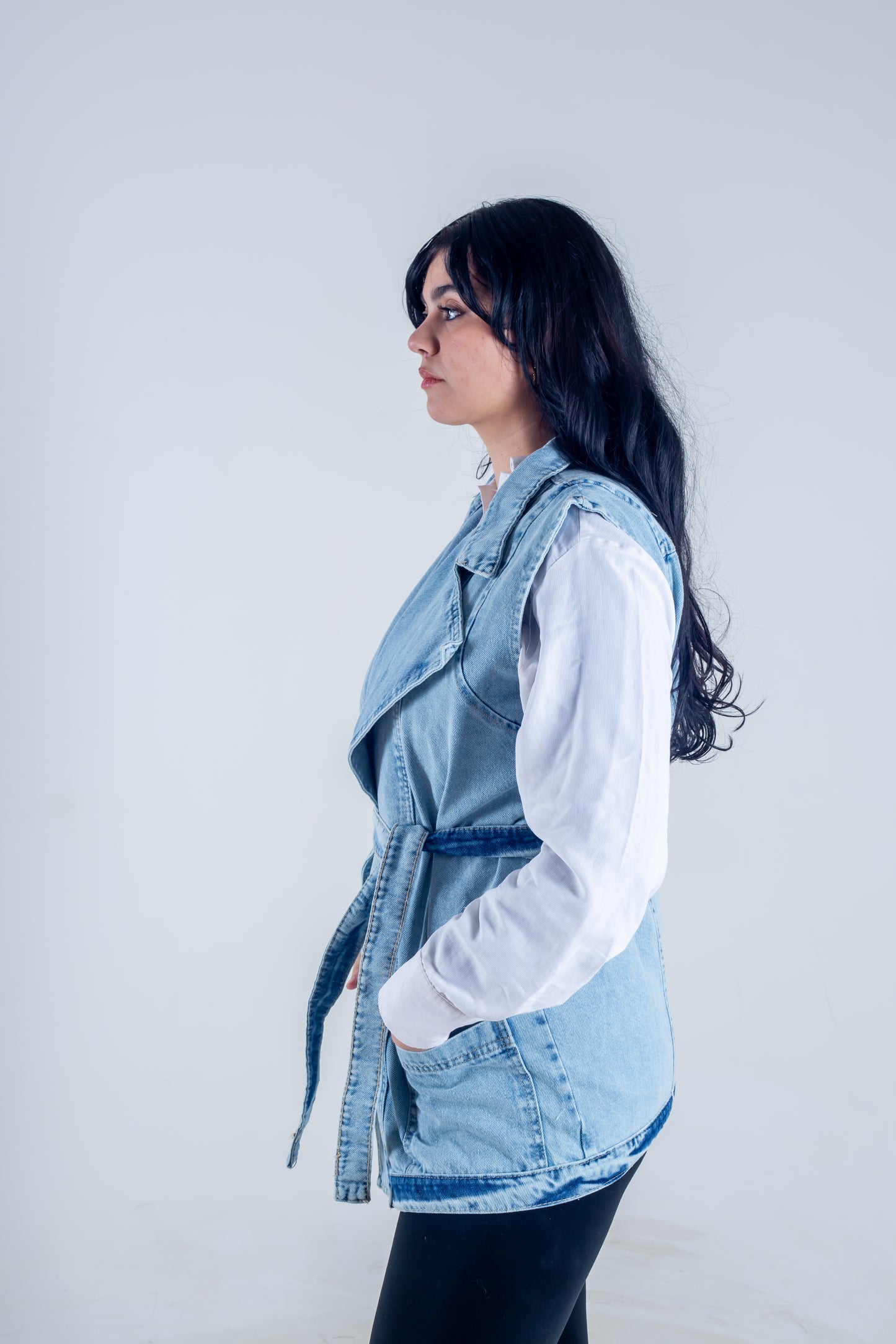 jeans vest ballerina