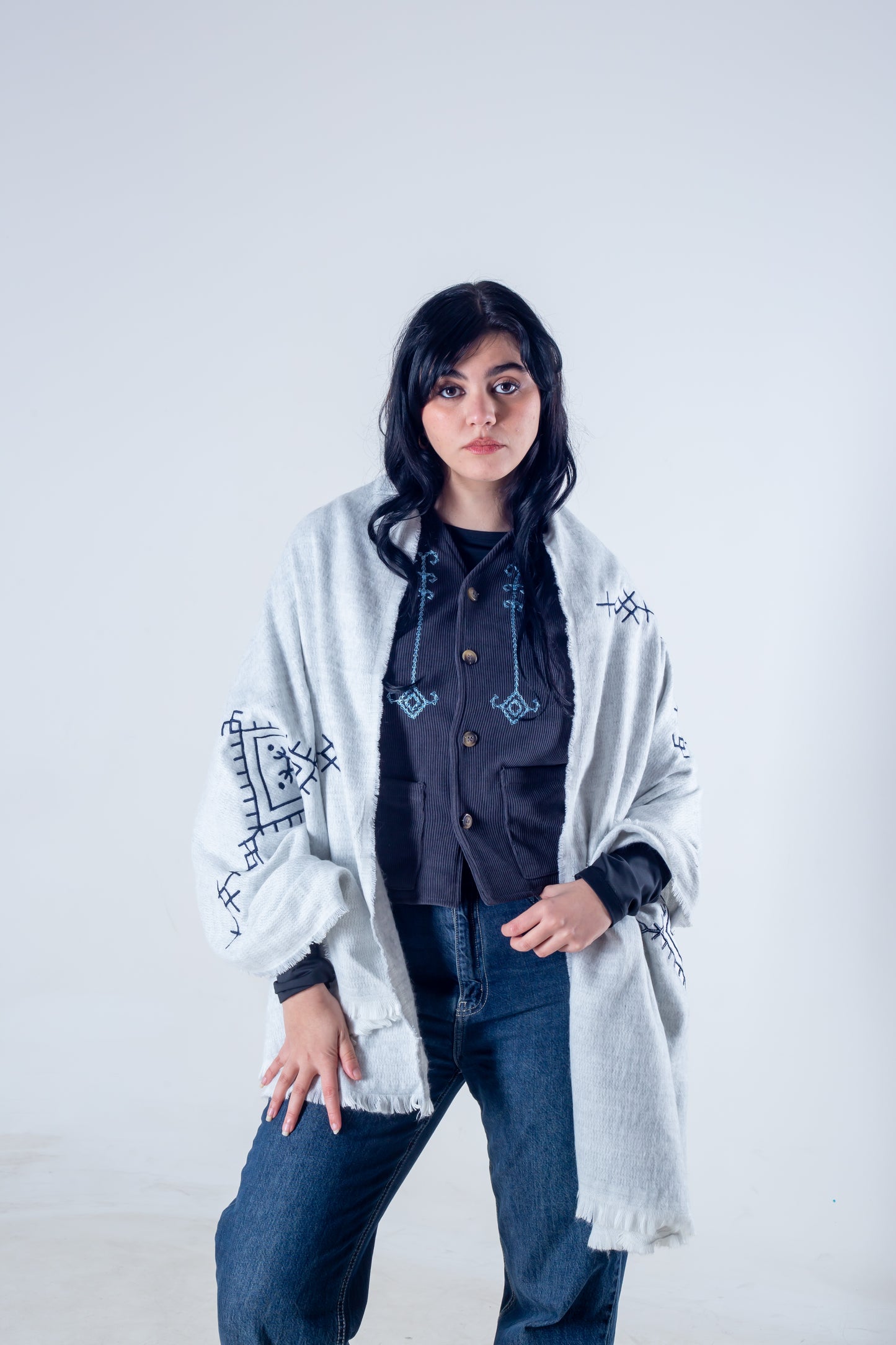 Shawl off-white