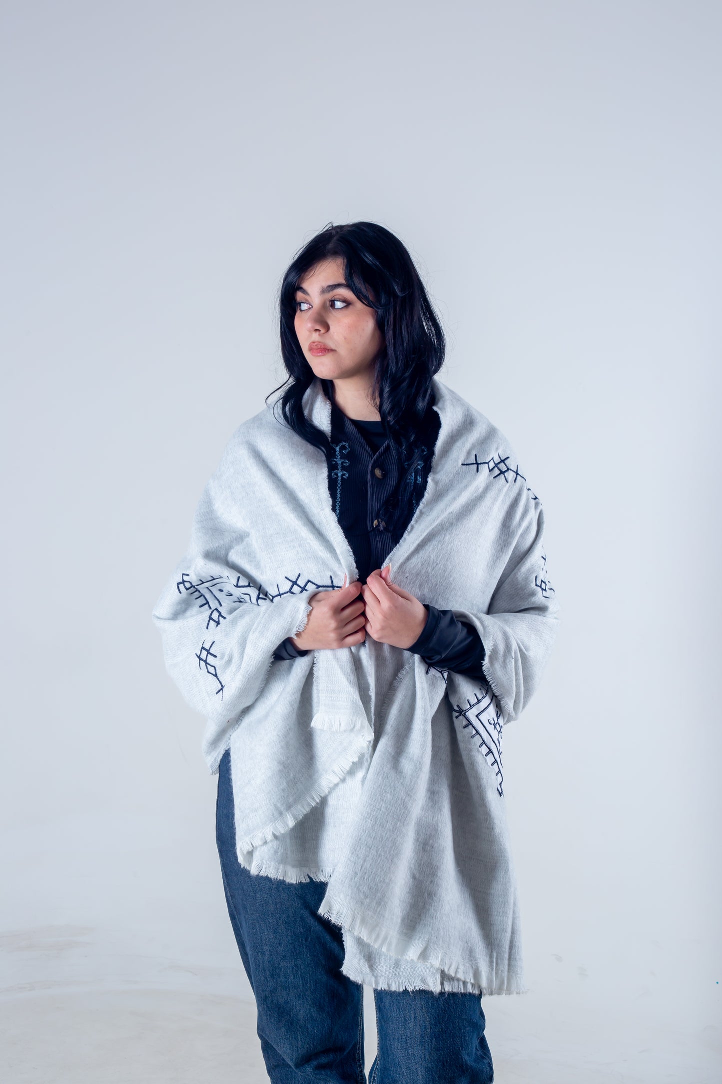 Shawl off-white