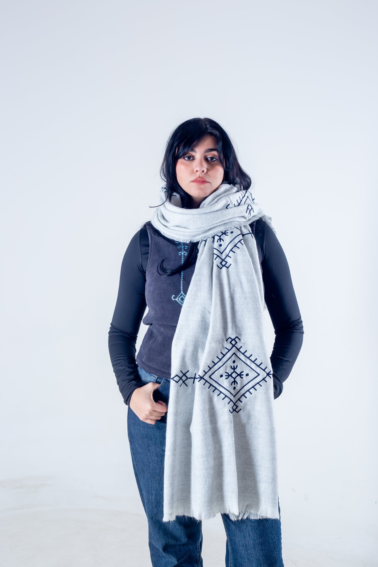 Shawl off-white