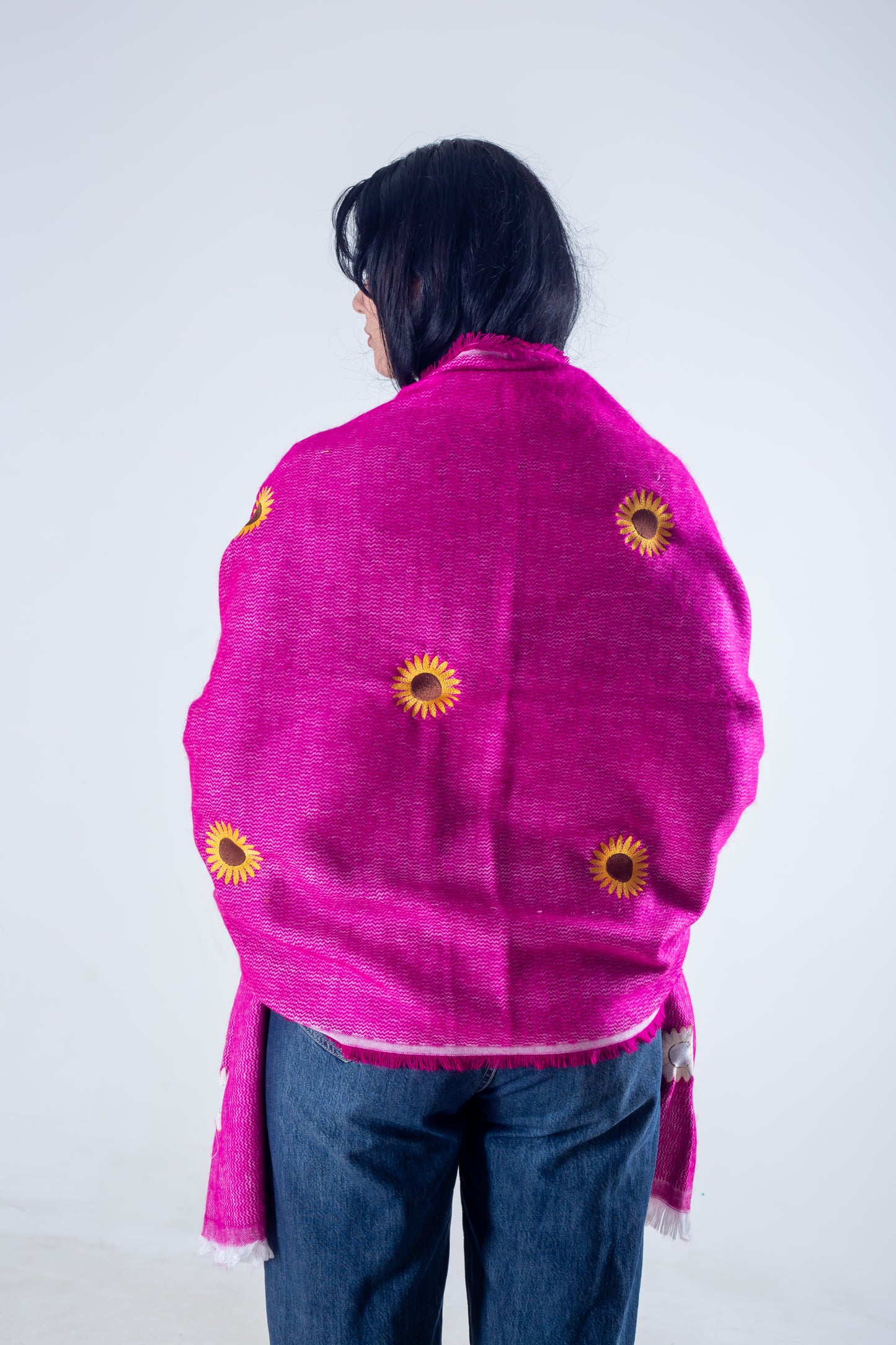 Shawl fuchsia