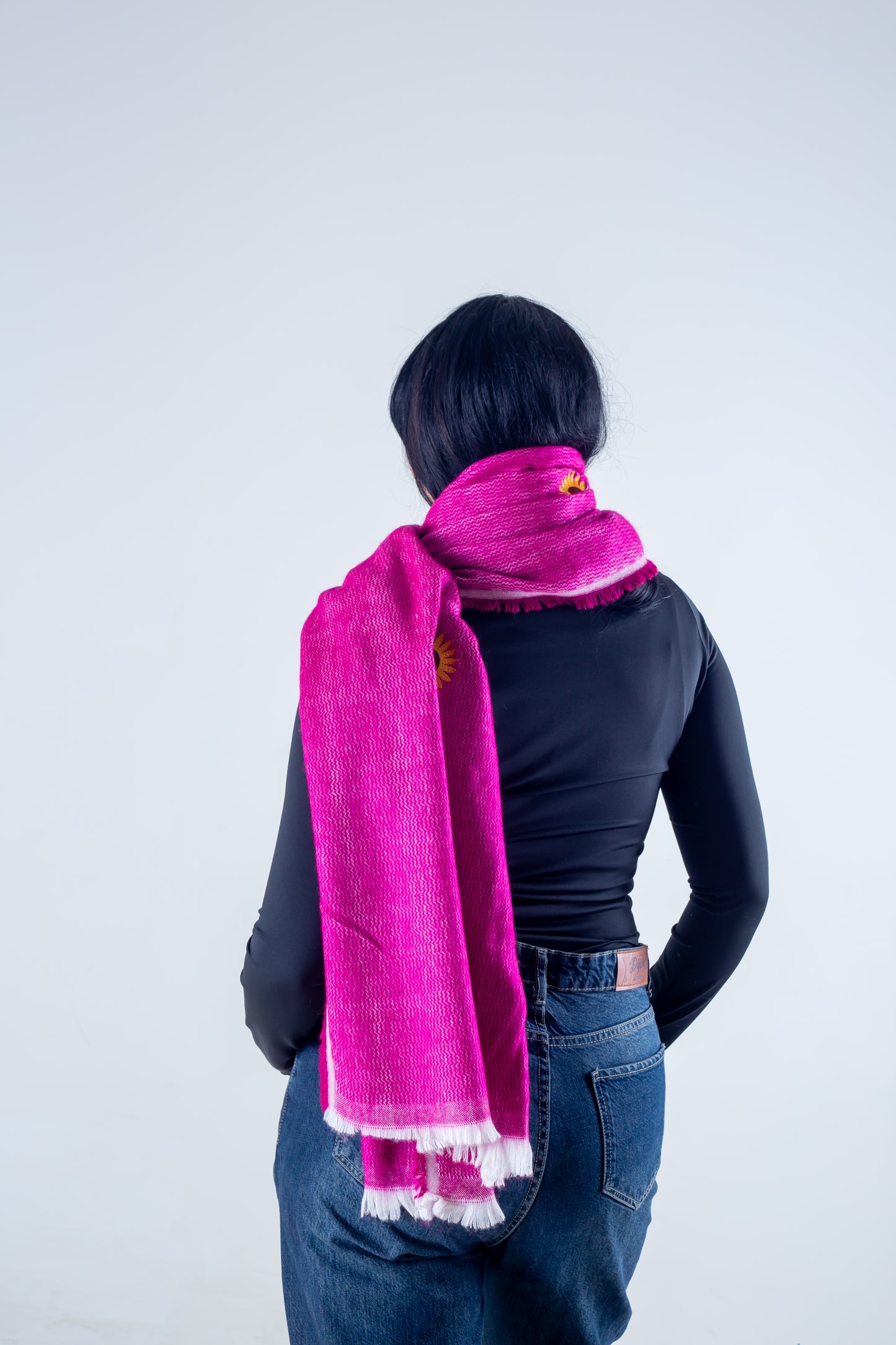 Shawl fuchsia