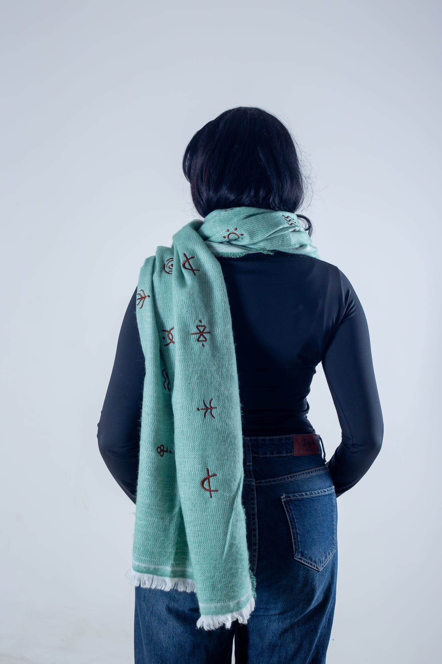 Shawl mint green