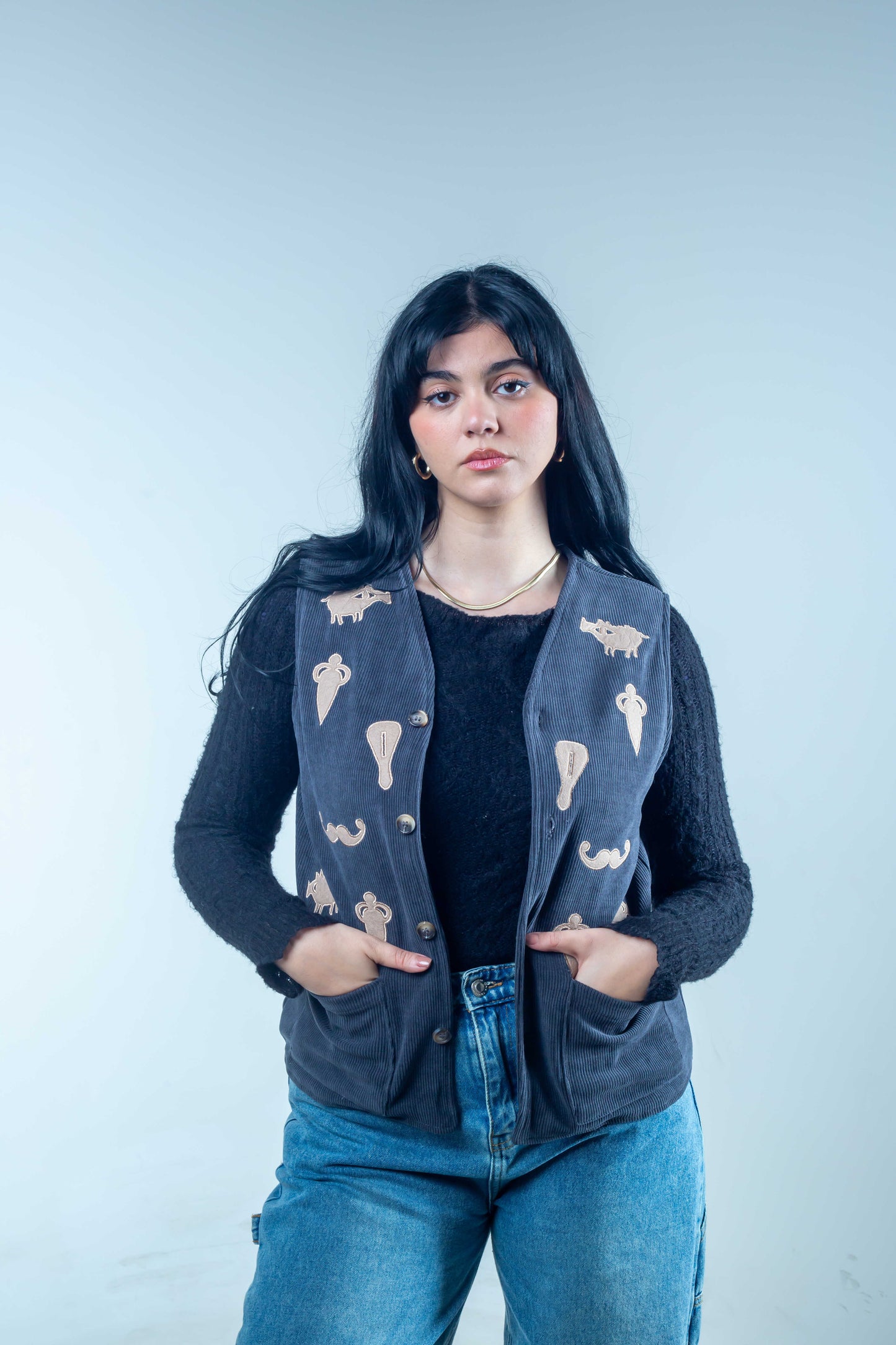 BOHO Vest Gray