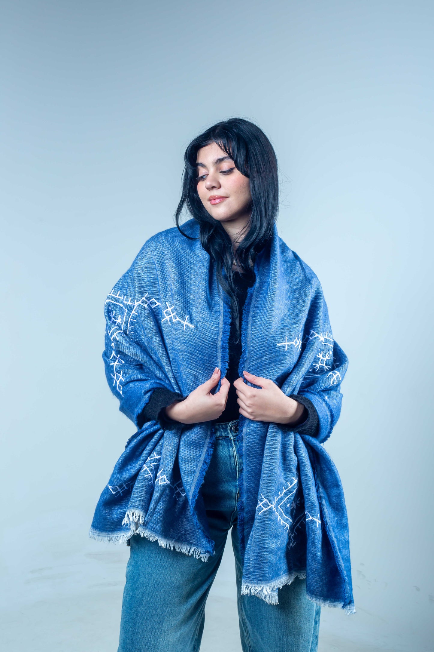 Shawl Blue
