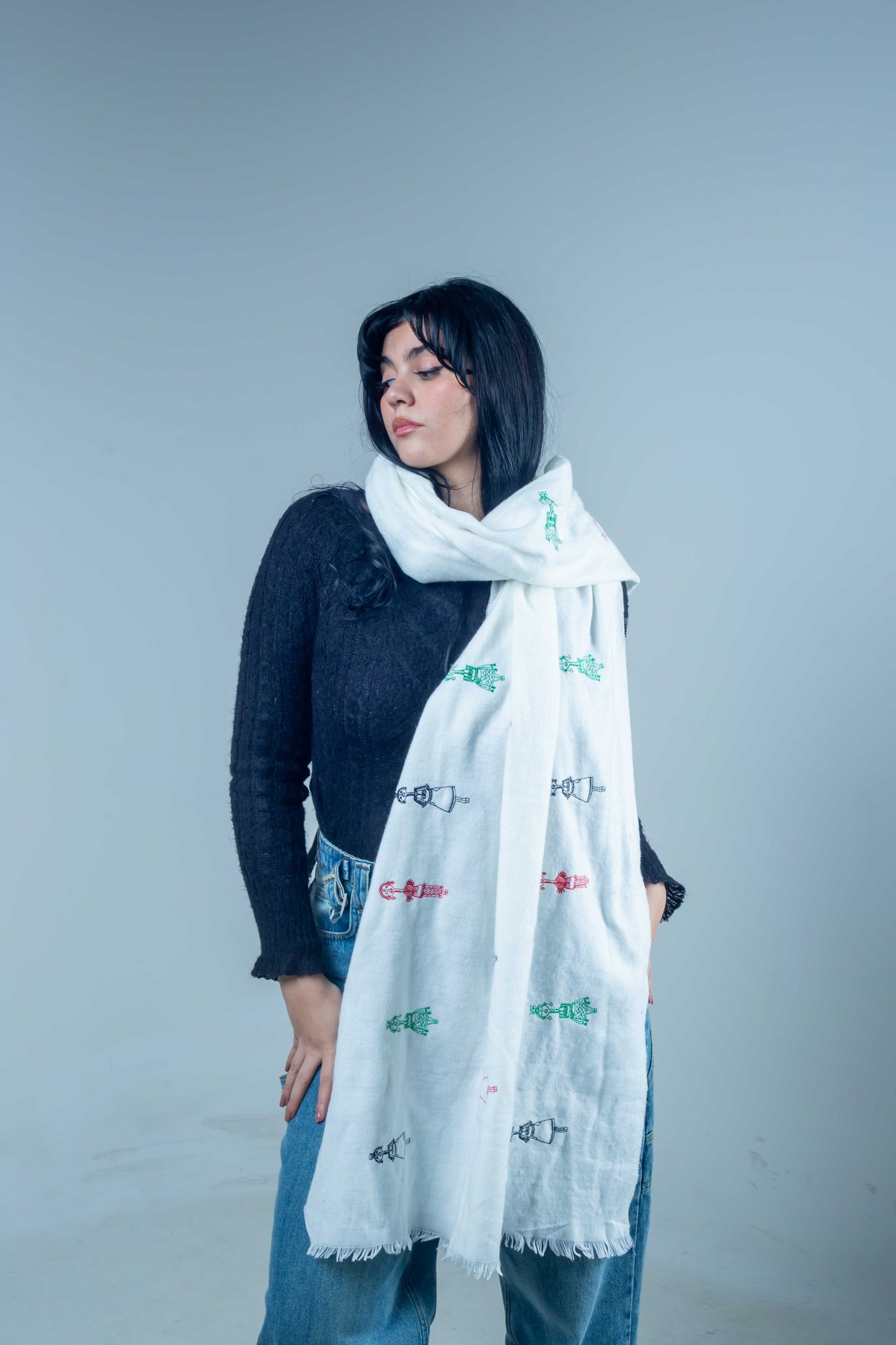 Shawl White