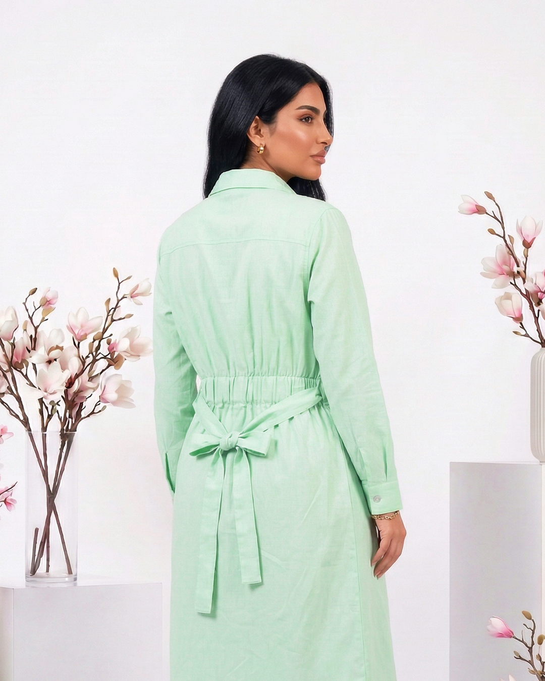 Long Chemise Mint Green