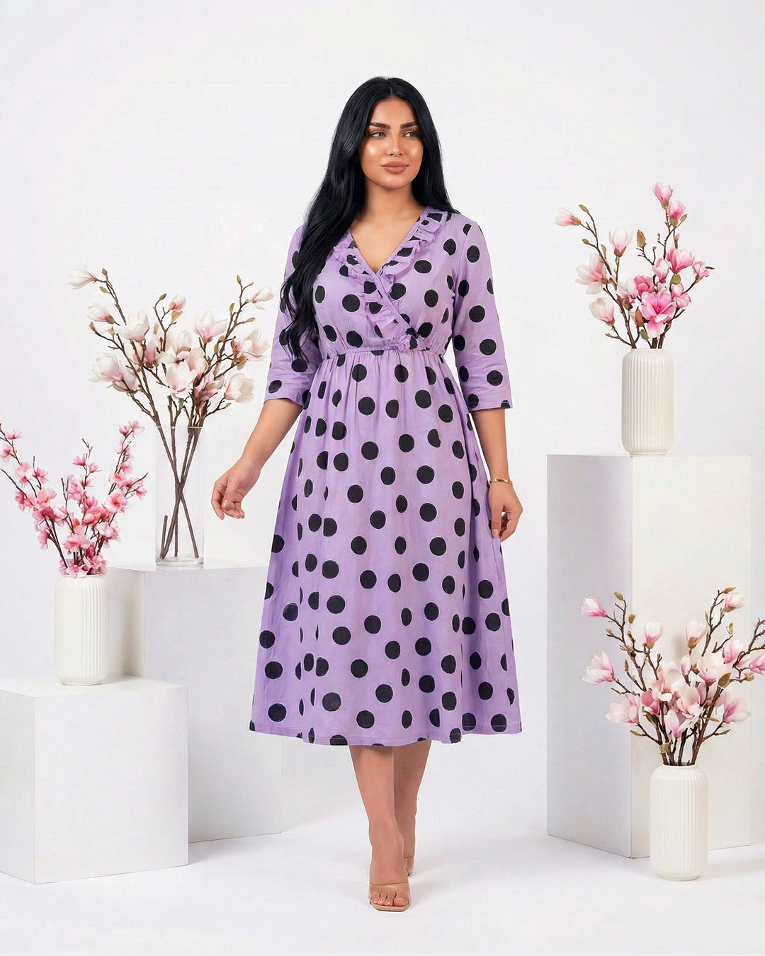 Lavender with dots