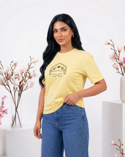 Frida t-shirt yellow