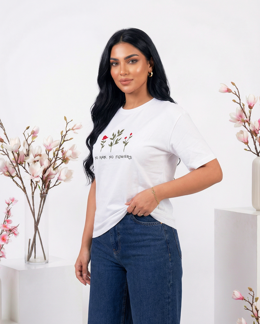 Flowers t-shirt White