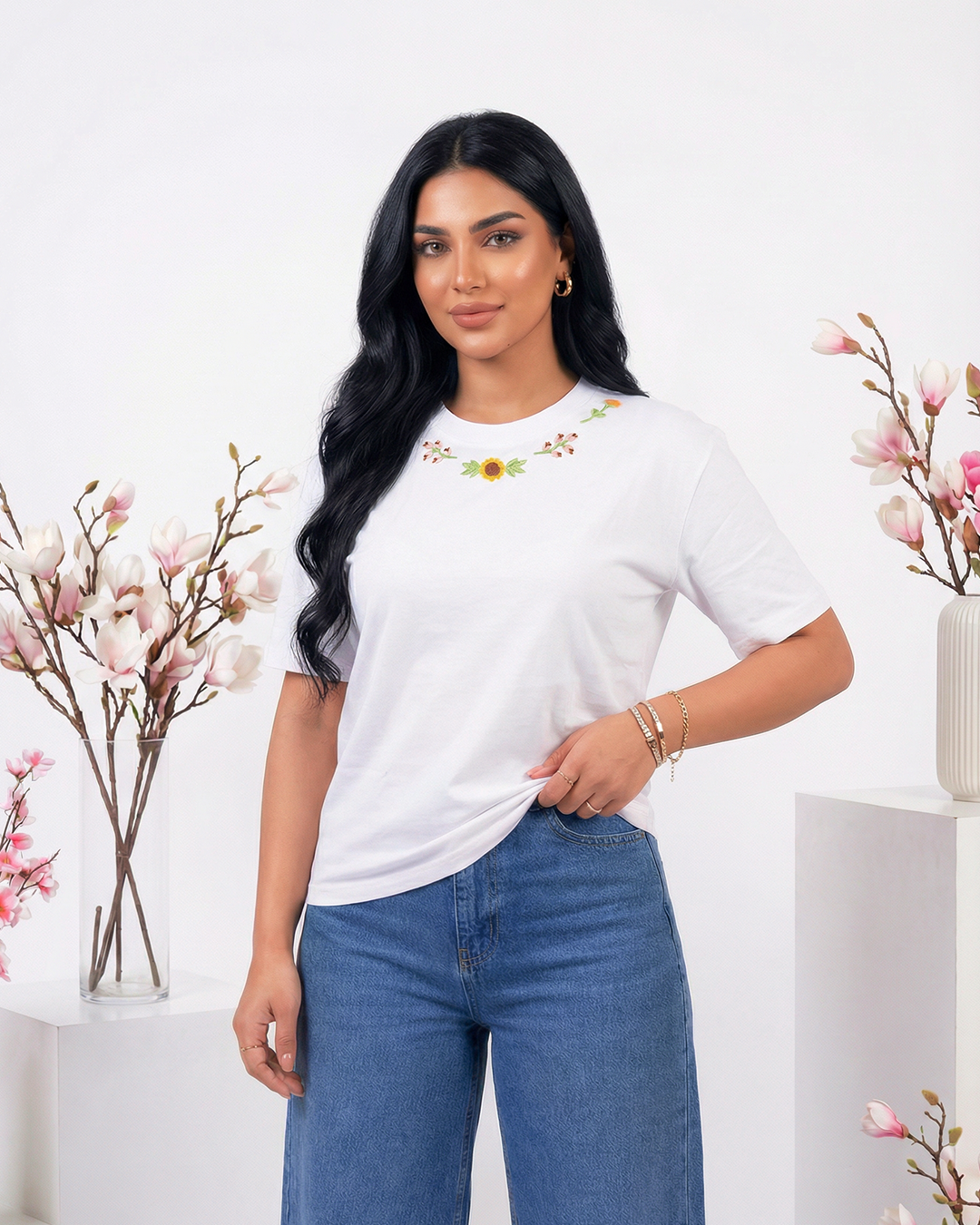 Crewneck t-shirt White