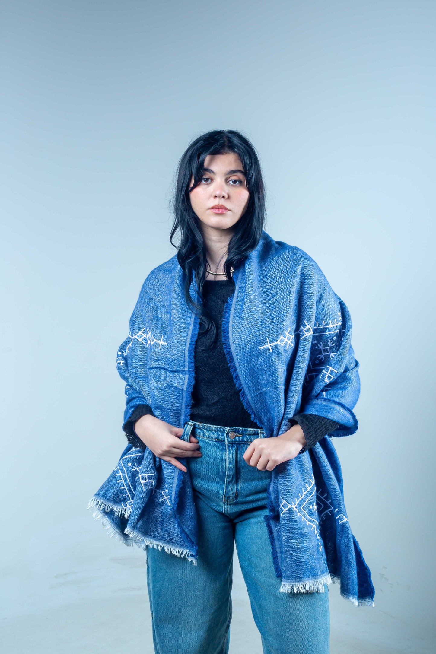 Shawl Blue