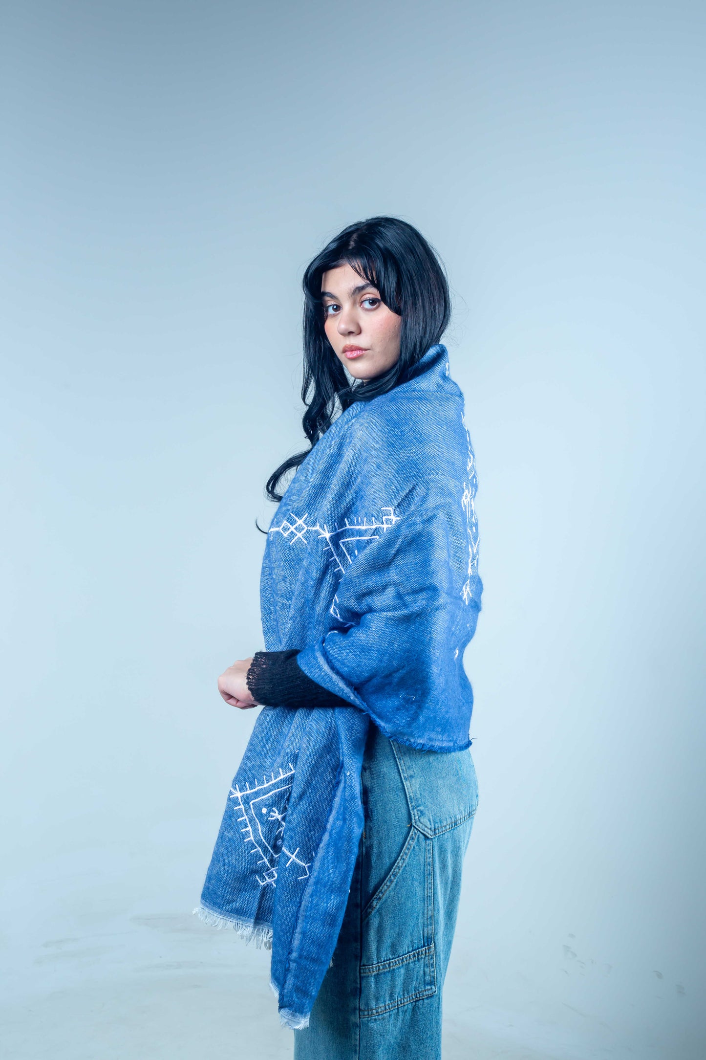 Shawl Blue