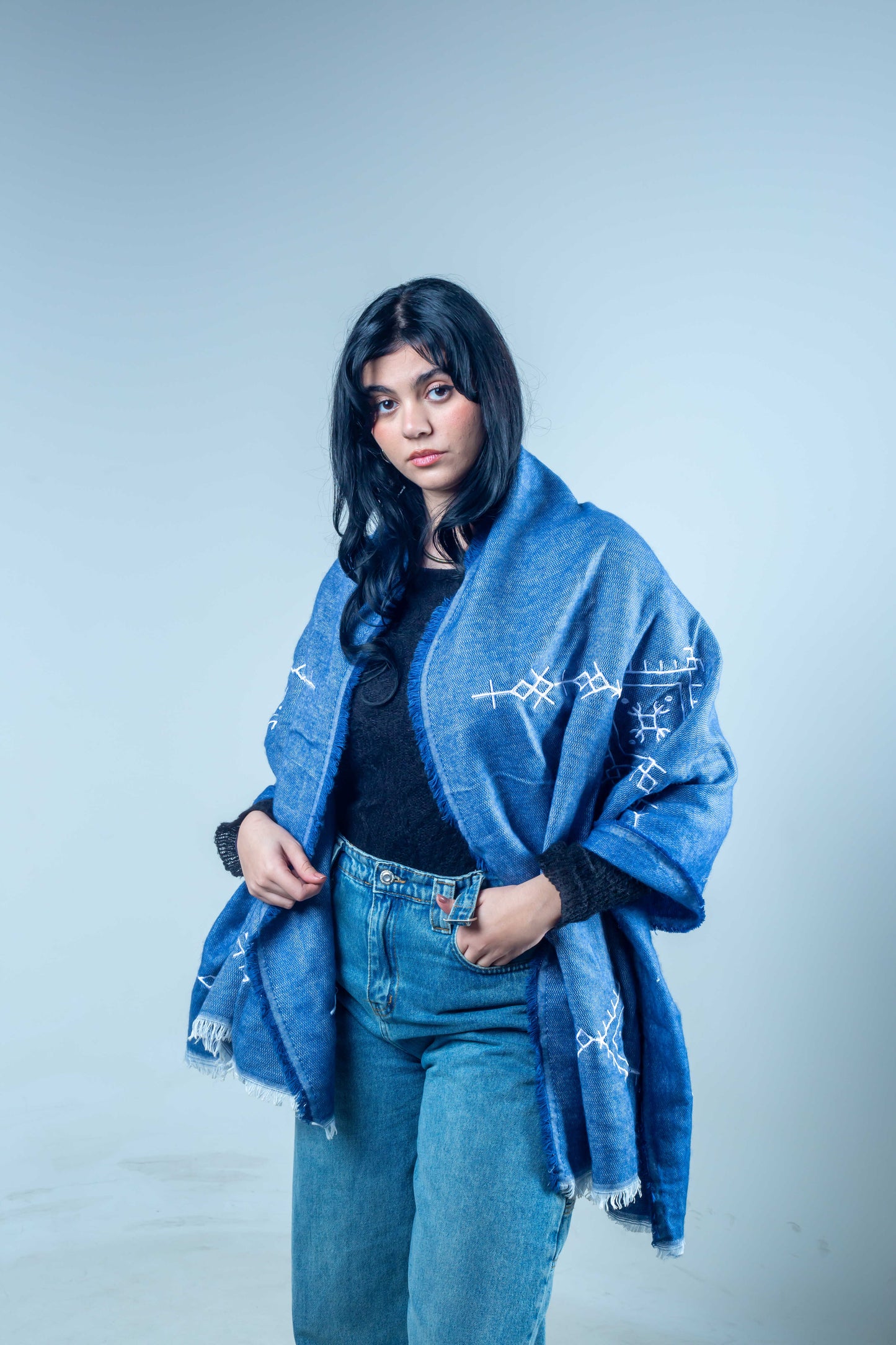 Shawl Blue