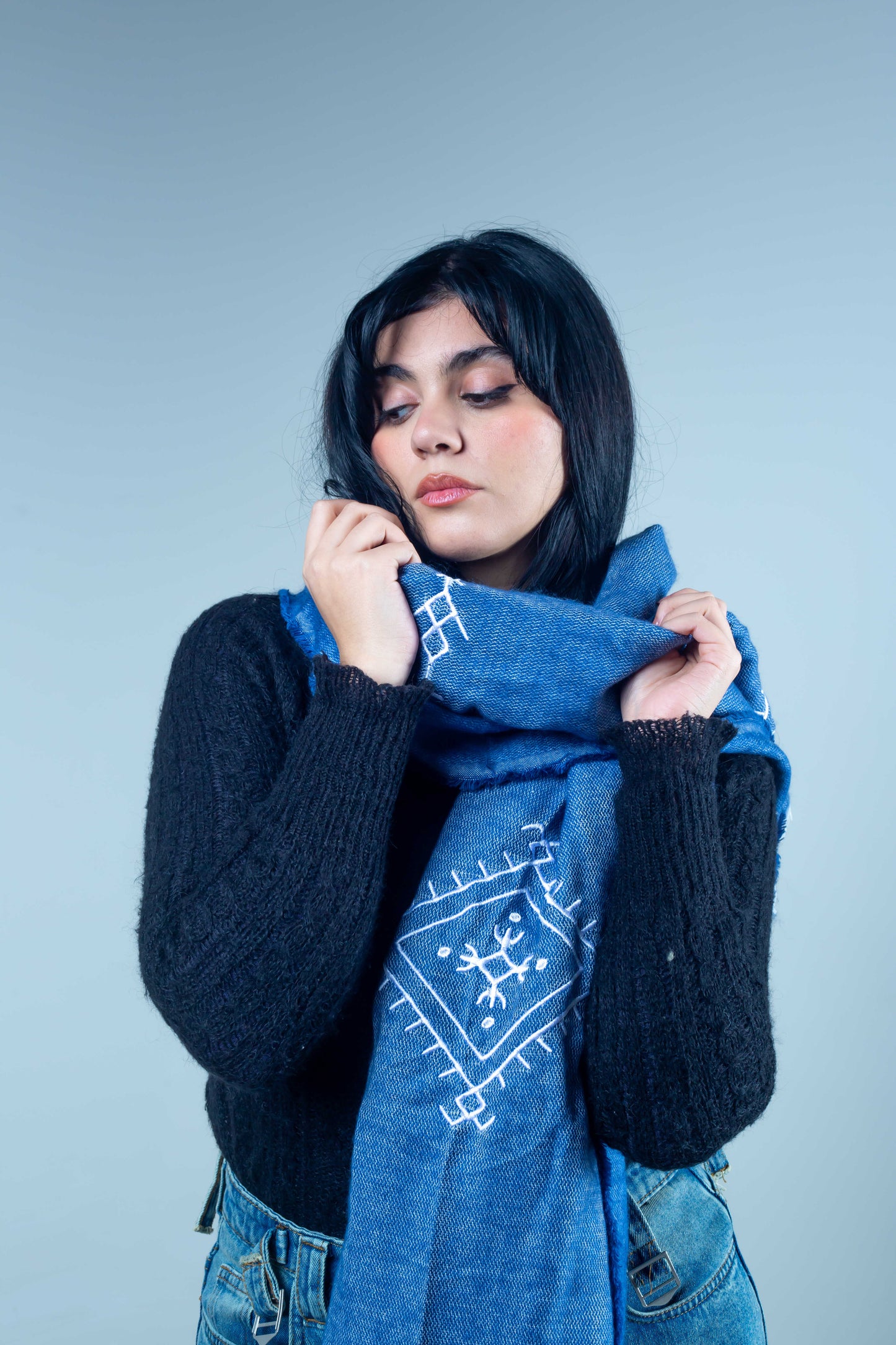 Shawl Blue